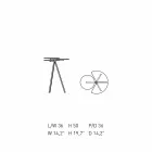 Moderne sofabord i farvet ark med originalt design - mariehøne Viadurini