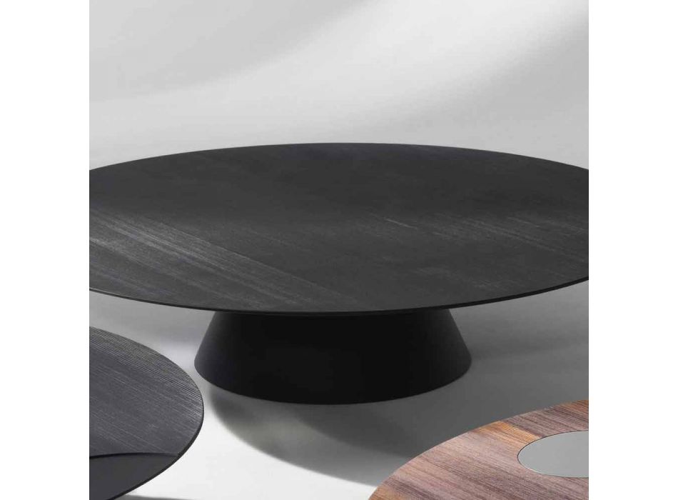 Moderne sofabord, sortlakeret lærk Giglio Viadurini