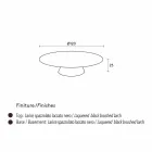 Moderne sofabord, sortlakeret lærk Giglio Viadurini