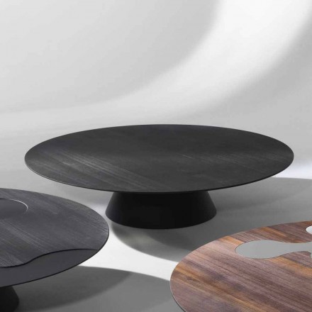 Moderne sofabord, sortlakeret lærk Giglio Viadurini