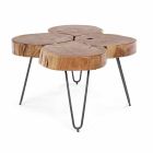 Homemotion Moderne sofabord i træ og malet stål - Severo Viadurini
