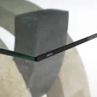 Moderne sofabord i sten og glas - Austin Viadurini