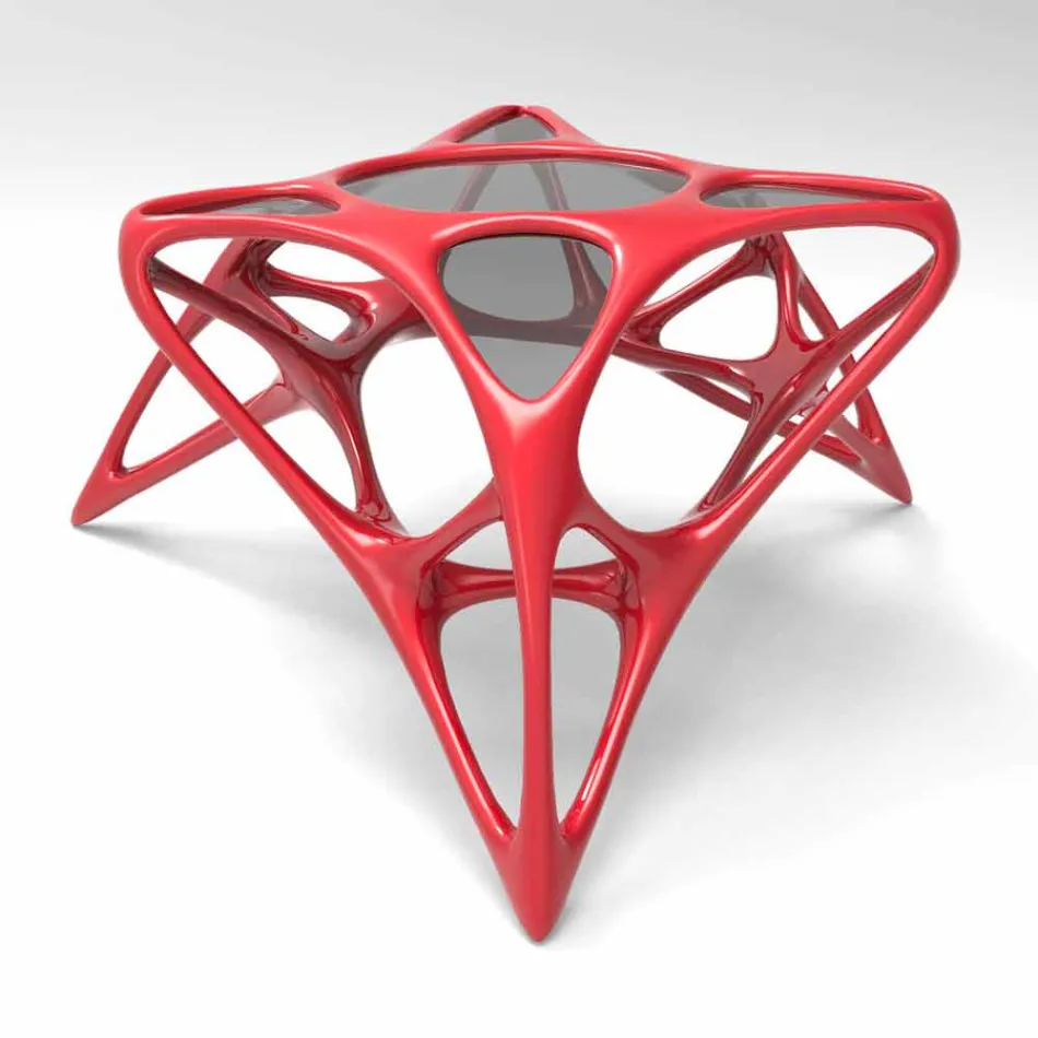 Moderne glas sofabord og Adamantx® Lunar Table # 2 Viadurini