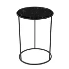 Moderne rundt sofabord i højkvalitets metal og marmor - Raphael Viadurini