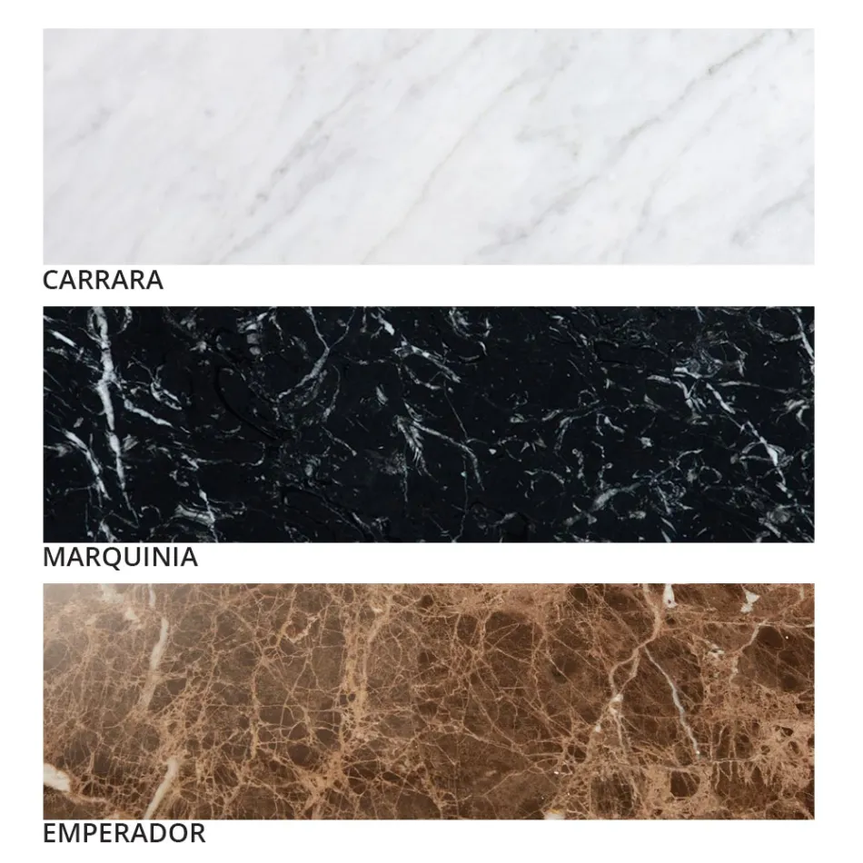 Moderne rundt sofabord i højkvalitets metal og marmor - Raphael Viadurini