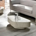 Moderne sofabord formet i fossil sten - Bowie Viadurini