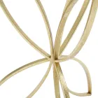 Guld jern sofabord med rund spejlplade - Umari Viadurini