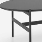 Ovalt stuebord med moderne design med keramisk top - Donatella Viadurini