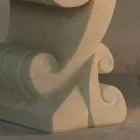 Ovalt sofabord i sten og krystal design Aracne-S Viadurini