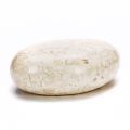 Ovalt sofabord i hvid fossil sten - Alfred