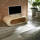 Sofabord / TV stativ i hvid agat fossil sten - Davis Viadurini