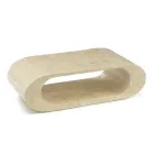 Sofabord / TV stativ i hvid agat fossil sten - Davis Viadurini