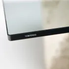 Rektangulært sofabord med hvid Fossil Sten Base - Gardenia Viadurini