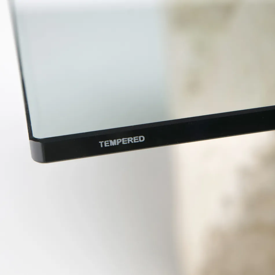 Rektangulært sofabord med hvid Fossil Sten Base - Gardenia Viadurini