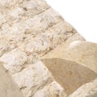 Rektangulært sofabord med hvid Fossil Sten Base - Gardenia Viadurini