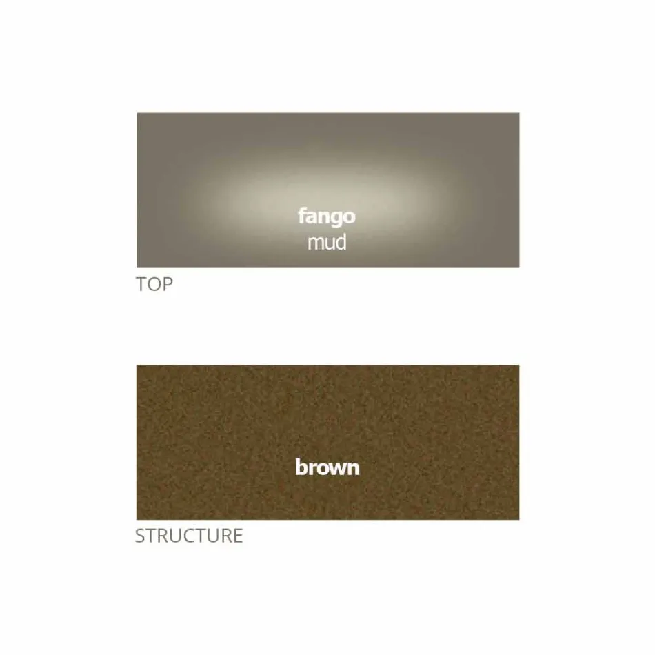 Rundt sofabord med krystalplade Fremstillet i Italien - Indio Viadurini