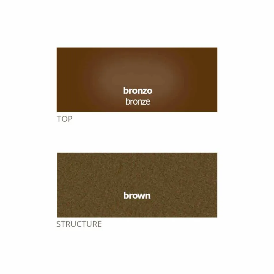 Rundt sofabord med krystalplade Fremstillet i Italien - Indio Viadurini