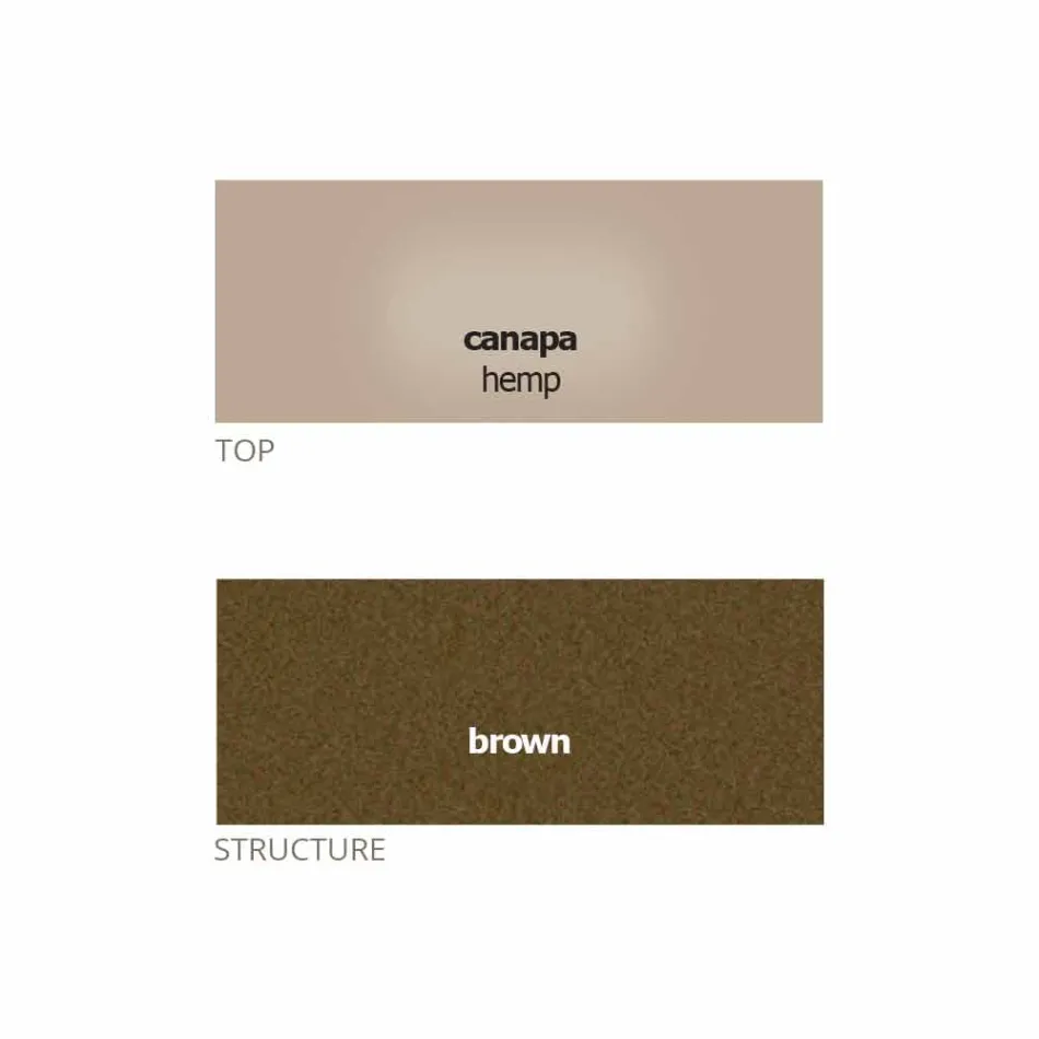 Rundt sofabord med krystalplade Fremstillet i Italien - Indio Viadurini