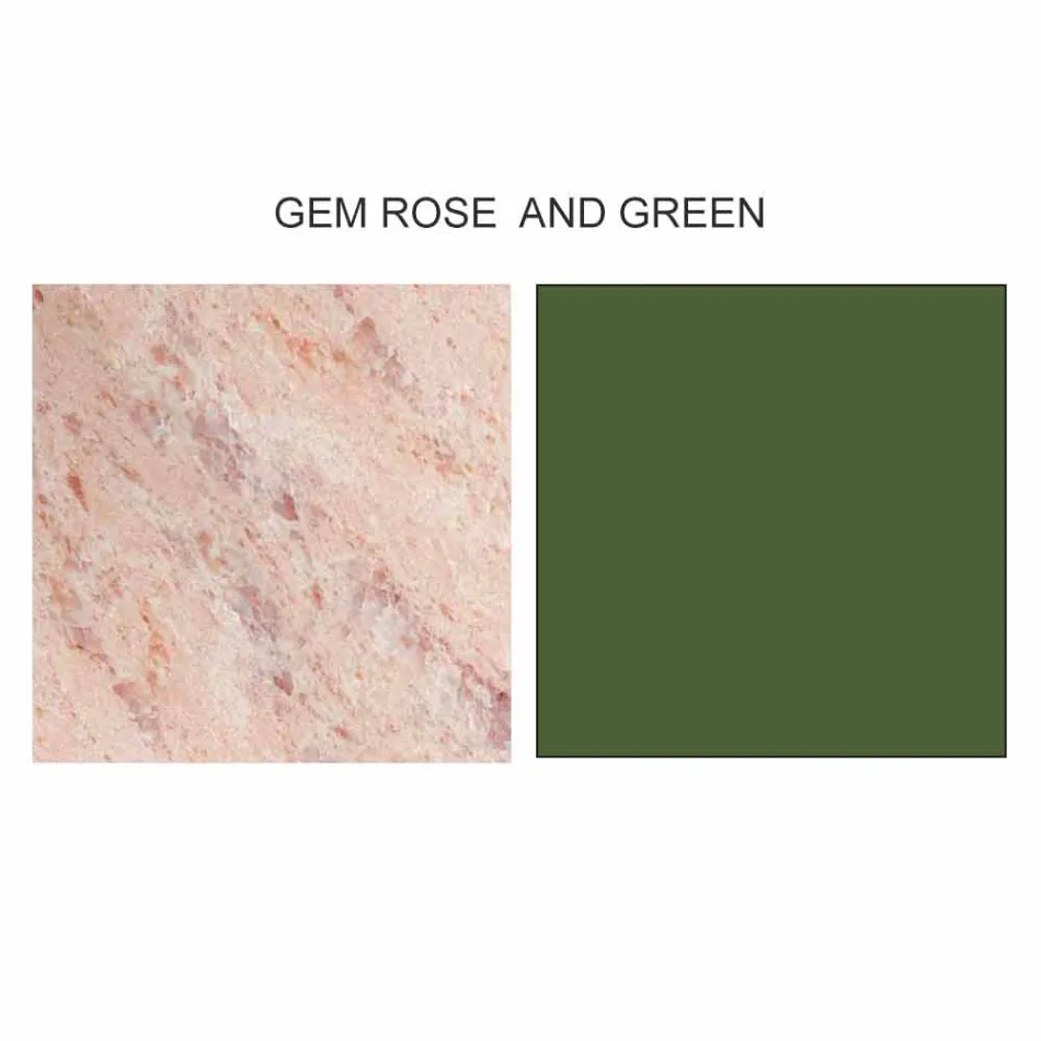 Rundt sofabord i stentøj og aske lavet i Italien - Bering Viadurini