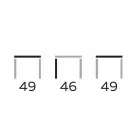 Rundt sofabord i stentøj og aske lavet i Italien - Bering Viadurini