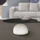 Rundt sofabord i keramik og metal fremstillet i Italien - Livigno Viadurini