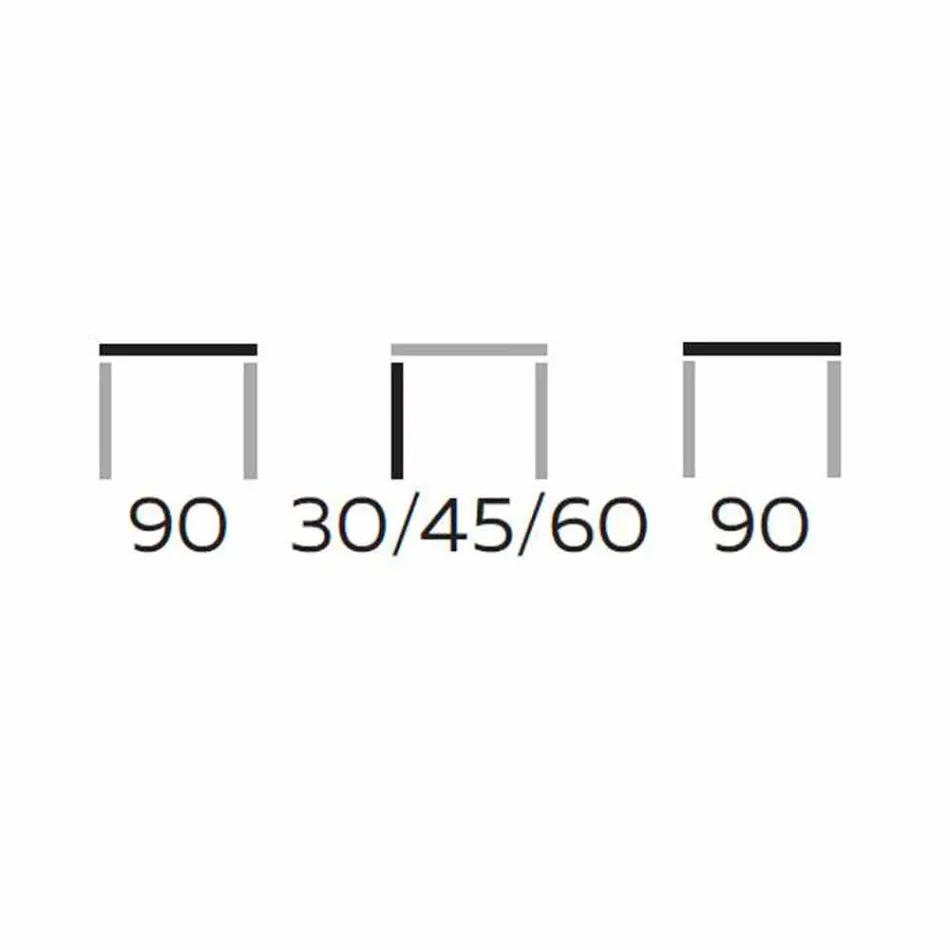 Rundt sofabord i Gres og moderne metal fremstillet i Italien - Albert Viadurini