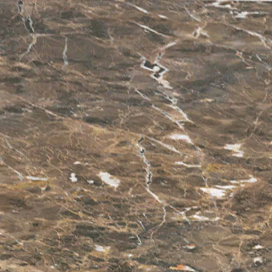 Rundt sofabord i marmor og bøgetræ Made in Italy - Daniela Viadurini