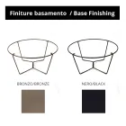 Rundt sofabord lavet i glas og stål lavet i Italien - Paini Viadurini