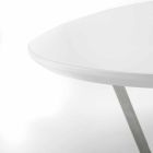Modernt formet loungebord med hvid MDF-top - klar Viadurini
