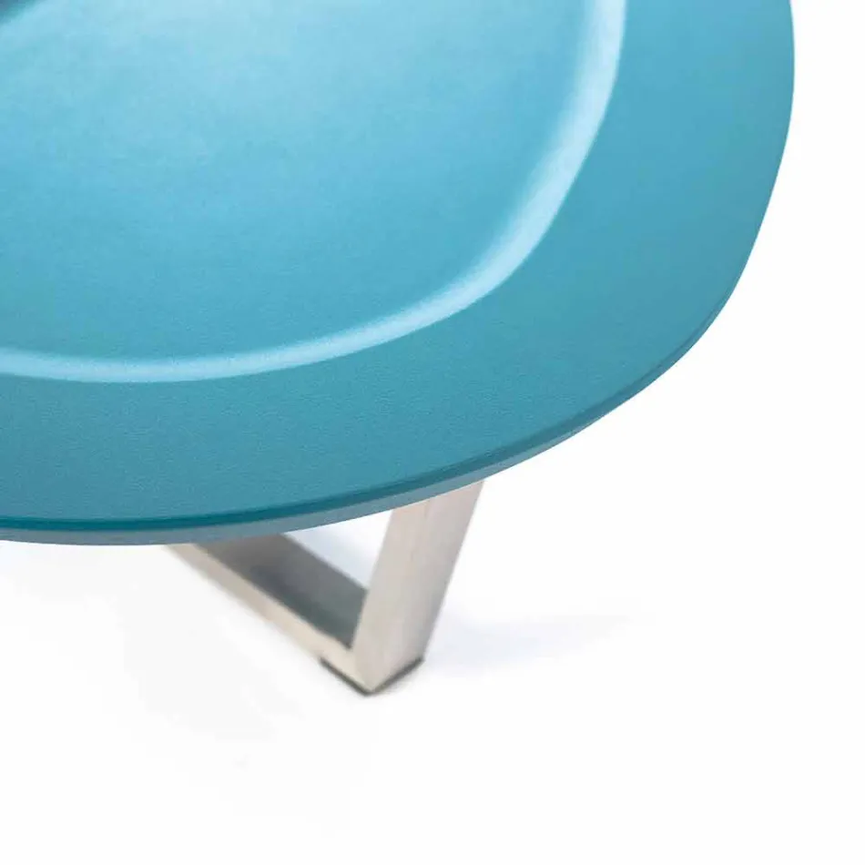 Moderne loungebord i form af Mdf og Chrome Metal - Pimpa Viadurini