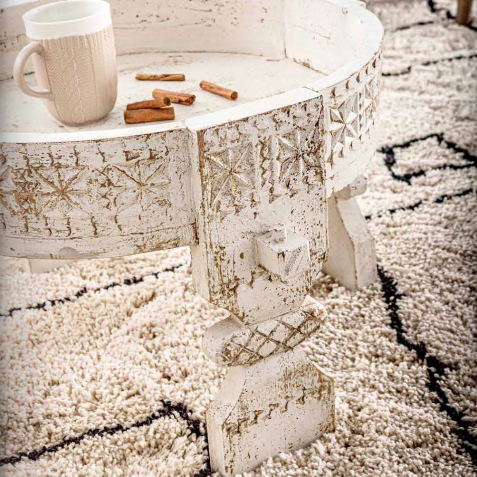 Homemotion Rustikt sofabord i mangotræ - Sania Viadurini