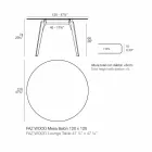 Rundt sofabord af træ og Hpl-top i 2 størrelser - Faz Wood fra Vondom Viadurini