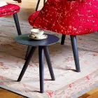 Rundt sofabord i sortgrå lakeret træ Fremstillet i Italien - Stuttgart Viadurini