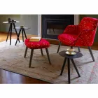 Rundt sofabord i sortgrå lakeret træ Fremstillet i Italien - Stuttgart Viadurini