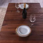 Transformerbart sofabord i træ og metal fremstillet i Italien - Patroclus Viadurini