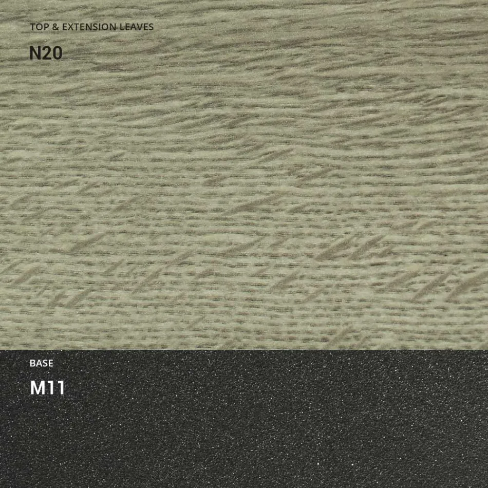 Transformerbart sofabord i træ og metal, lavet i Italien - Sanrocco Viadurini