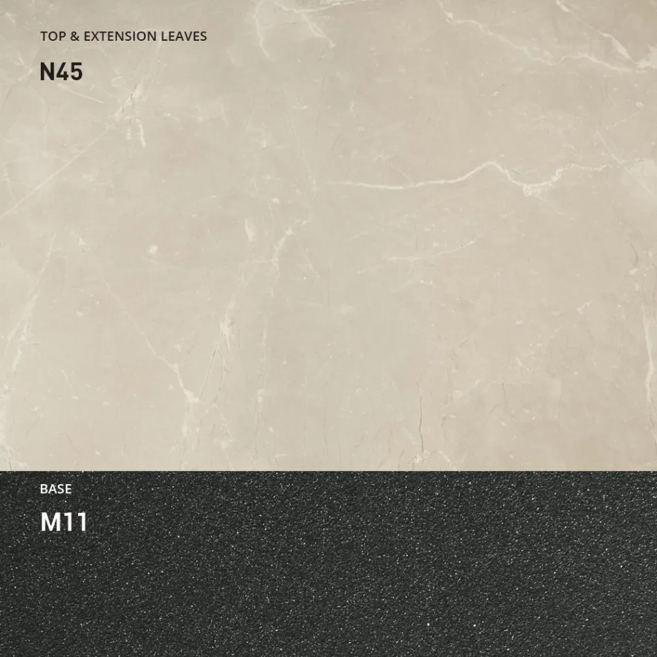 Transformerbart sofabord i træ og metal, lavet i Italien - Sanrocco Viadurini