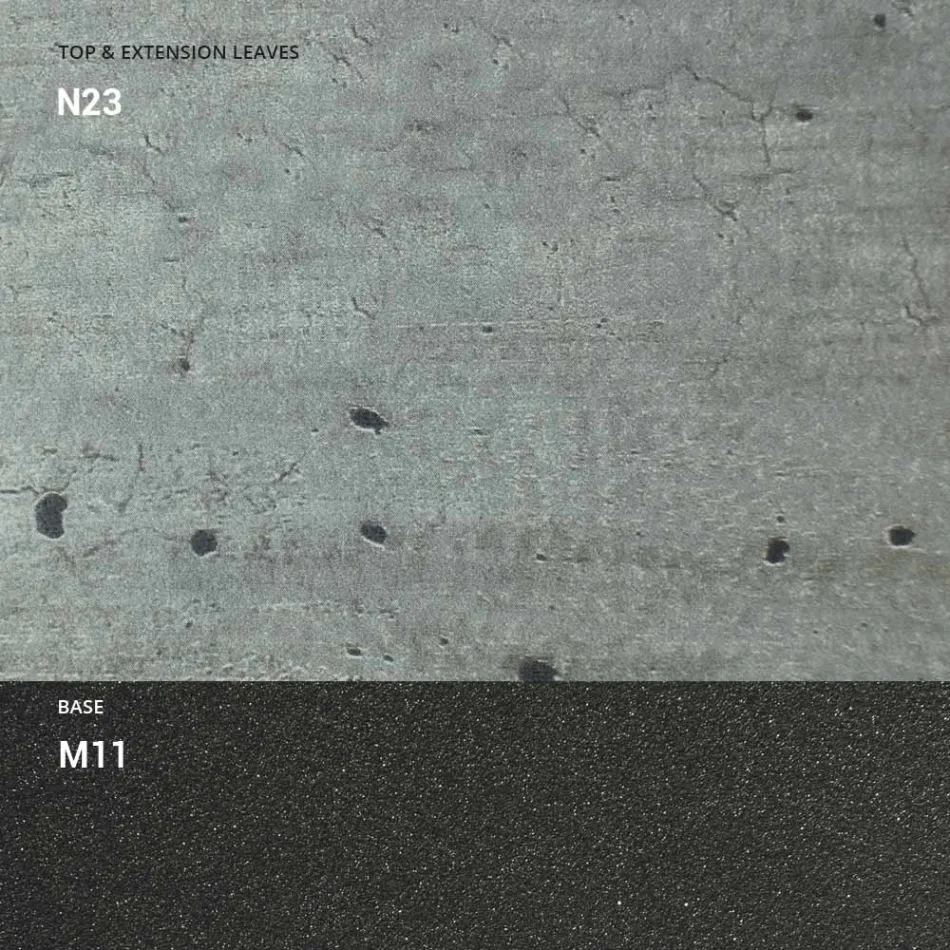 Transformerbart sofabord i træ og metal, lavet i Italien - Sanrocco Viadurini