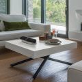 Transformerbart sofabord i træ og metal, lavet i Italien - Sanrocco