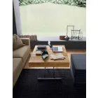 Transformerbart sofabord i massivt træ fremstillet i Italien - Trabucco Viadurini