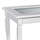 Stue sofabord med glas opslagstavle Made in Italy - Demetra Viadurini