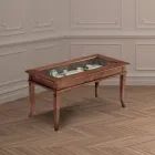 Stue sofabord med glas opslagstavle Made in Italy - Demetra Viadurini