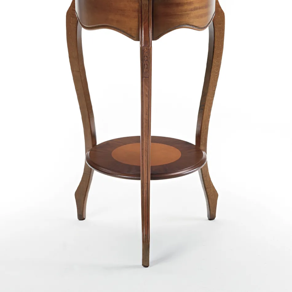 Stue Sofabord med patineret kirsebærindlæg Lavet i Italien - Irno Viadurini