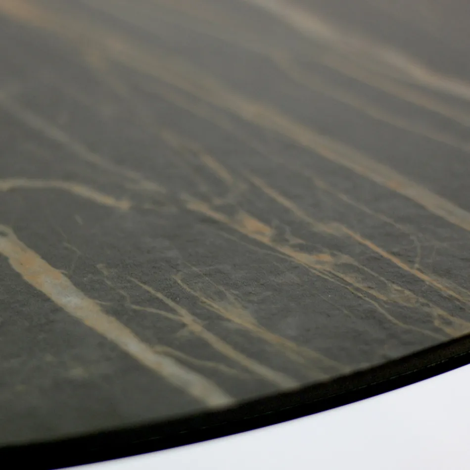 Sofabord i stål og porcelænsstentøj fremstillet i Italien - Aspira Viadurini