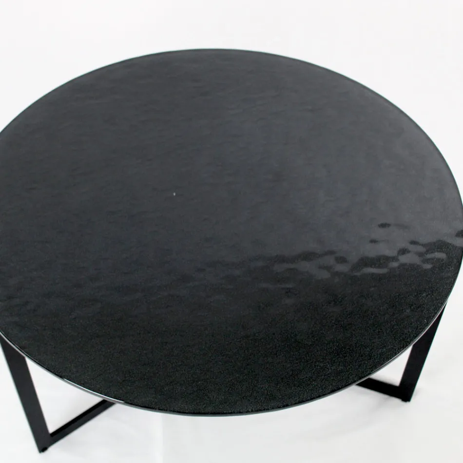 Sofabord i stål og glas Made in Italy - Aspira Viadurini