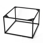 Sofabord af stentøj og stål fremstillet i Italien - Birba Viadurini