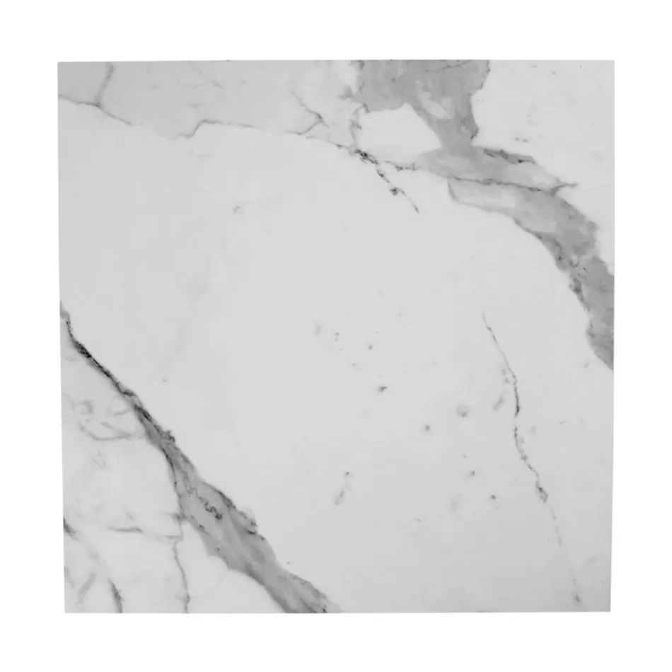 Sofabord af stentøj og stål fremstillet i Italien - Birba Viadurini