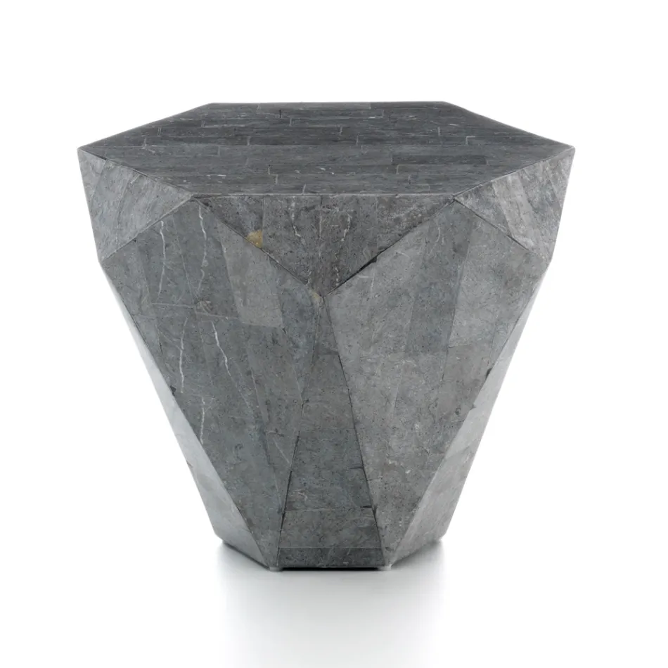 Stue Sofabord Helt i Fossil Stone Forskellige Finishes - Air Viadurini