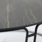 Sofabord rund plade og bund lavet i Italien - Tullia Viadurini