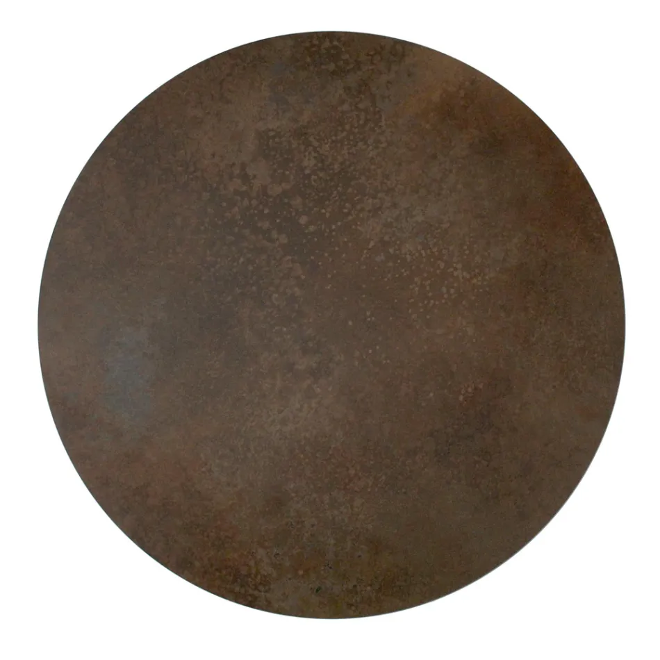 Sofabord rund plade og bund lavet i Italien - Tullia Viadurini